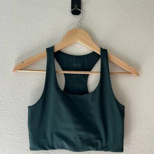 Girlfriend Collective Workout Set - Moss  - High Rise Leggings and Bra - Medium